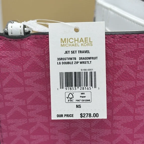 Michael Kors Jet Set Travel Large Embellished Signature Logo Wristlet
Dragonfrui - Picture 16 of 16